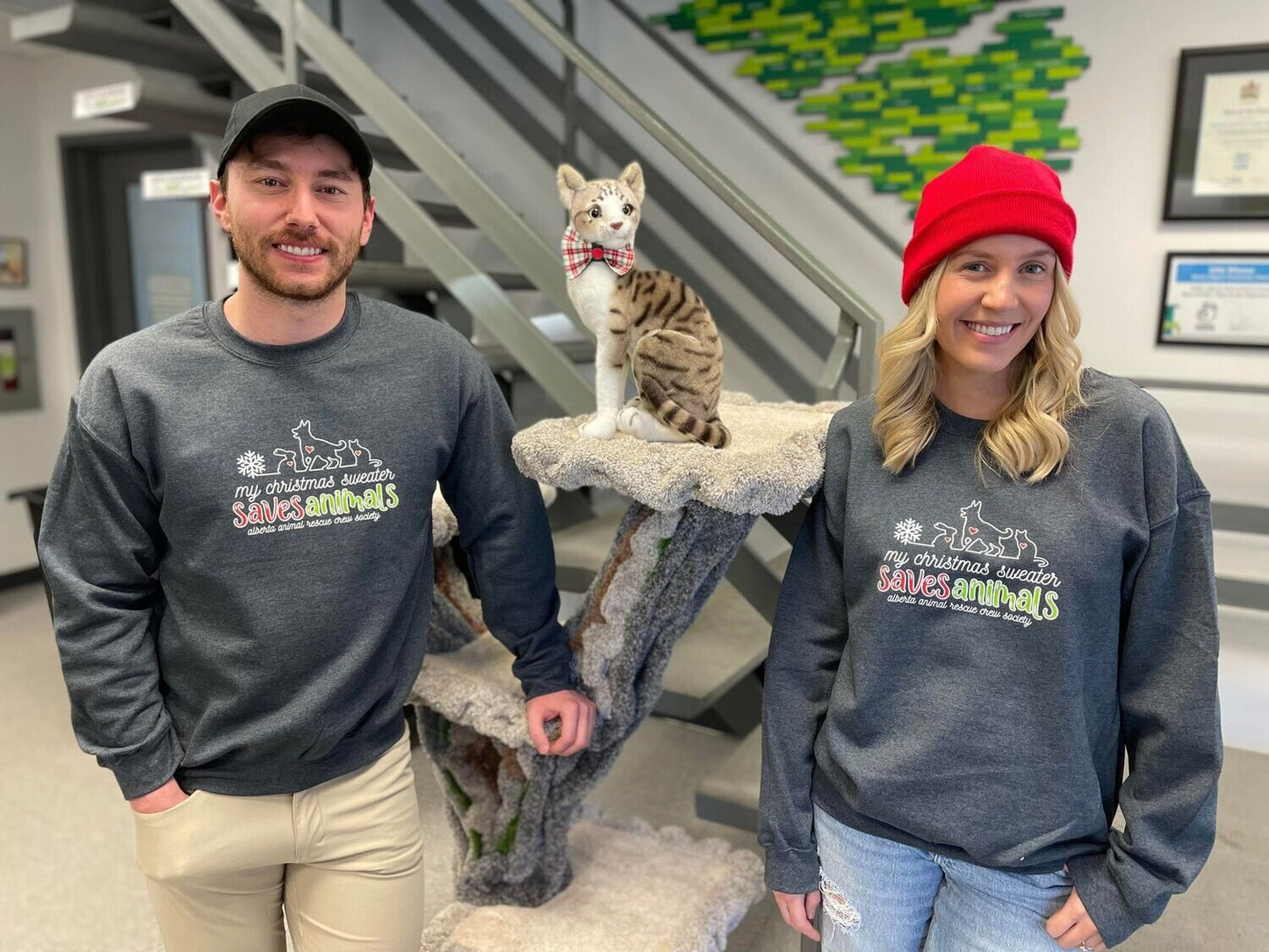 My Christmas Sweater Saves Animals Crewneck