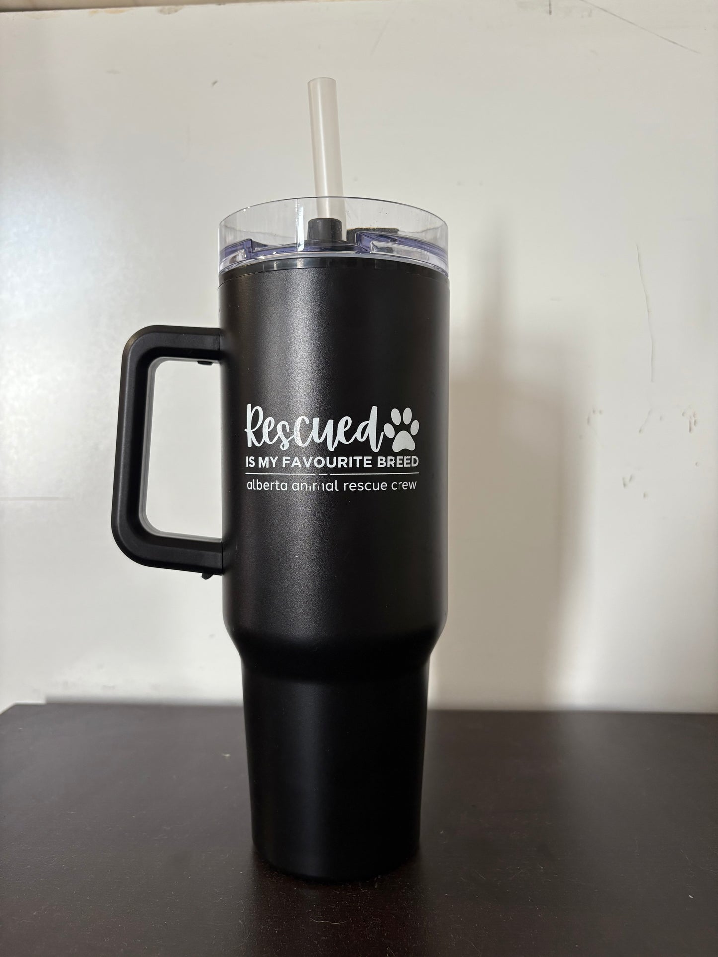 40oz Tumbler – Rescued is my Favourite Breed