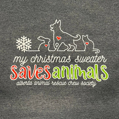 My Christmas Sweater Saves Animals Crewneck